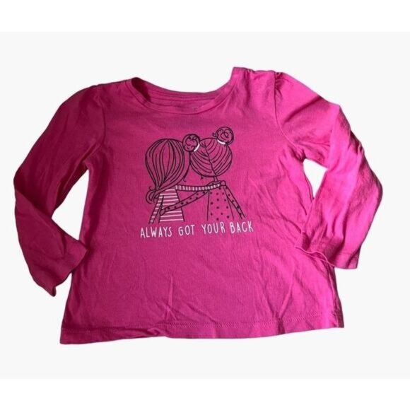 Baby Gap "Always Got Your Back" Long Sleeve Tee Shirt Size 2 T Organic C… - Picture 1 of 6